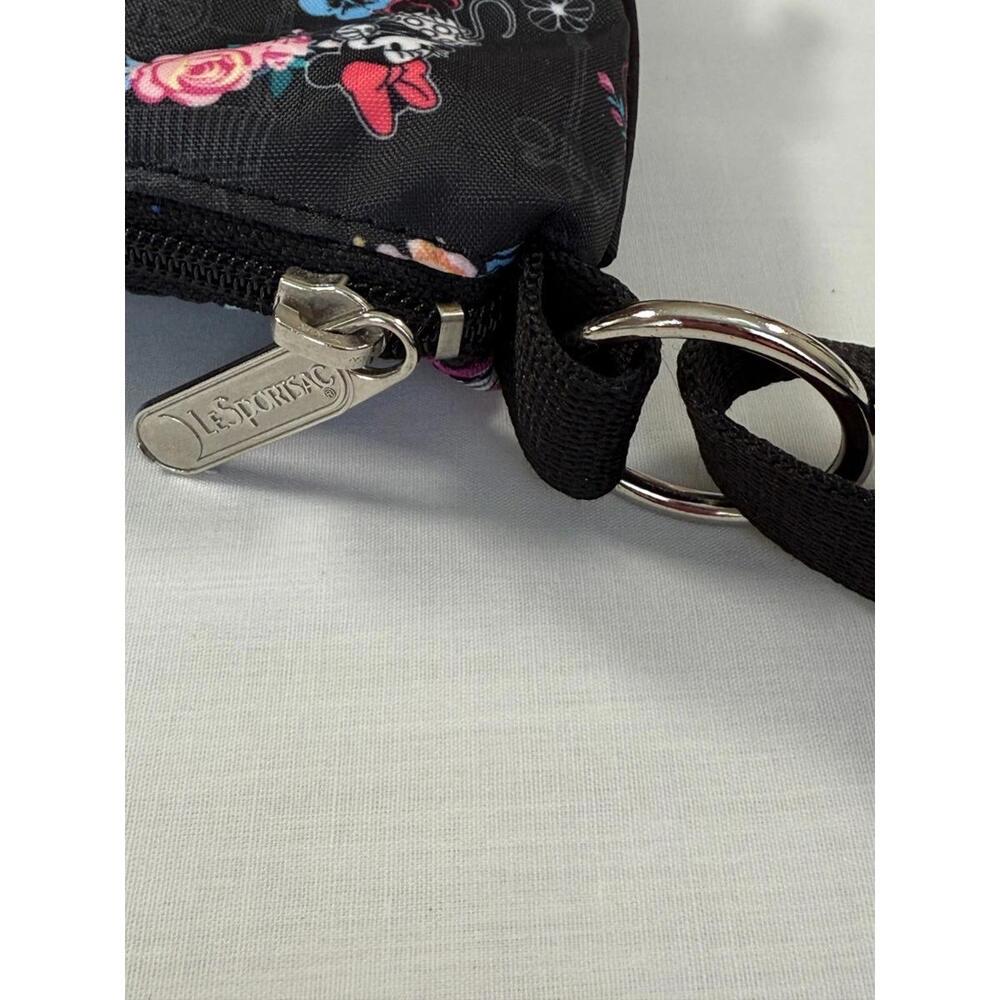 LeSportsac Disney Minnie Mouse Floral Triple Zipper Crossbody Bag - Picture 5 of 6